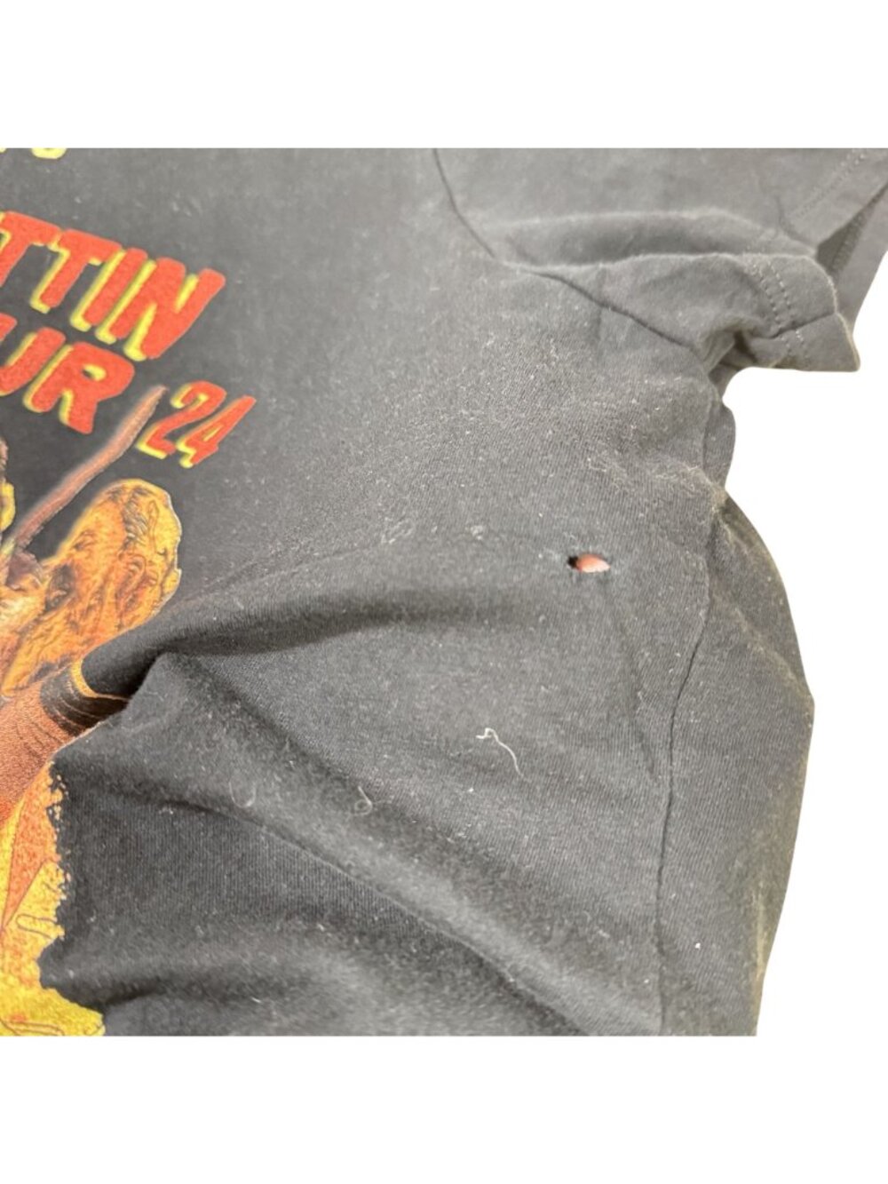 Women’s Zach Bryan The Quittin Time Tour 2024 Graphic Band T Shirt Black L - Picture 5 of 8